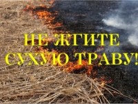 Не сжигайте сухую траву!  Соблюдайте требования пожарной безопасности и в быту и на природе!